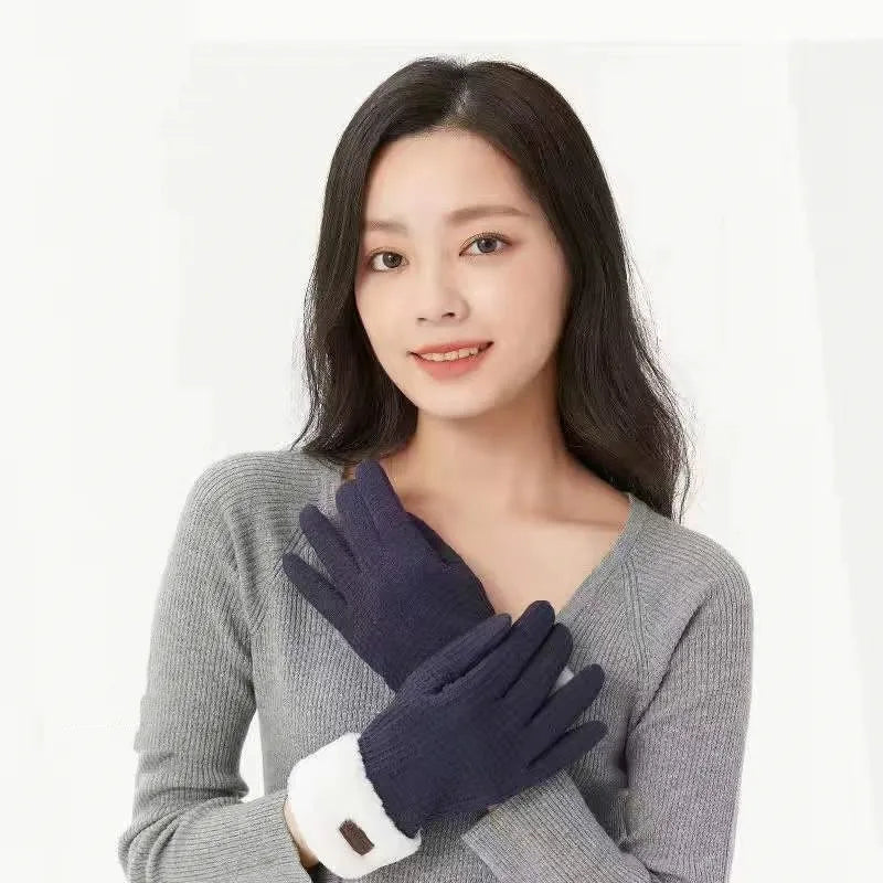 Women's Elegant Simple Style Color Block Gloves