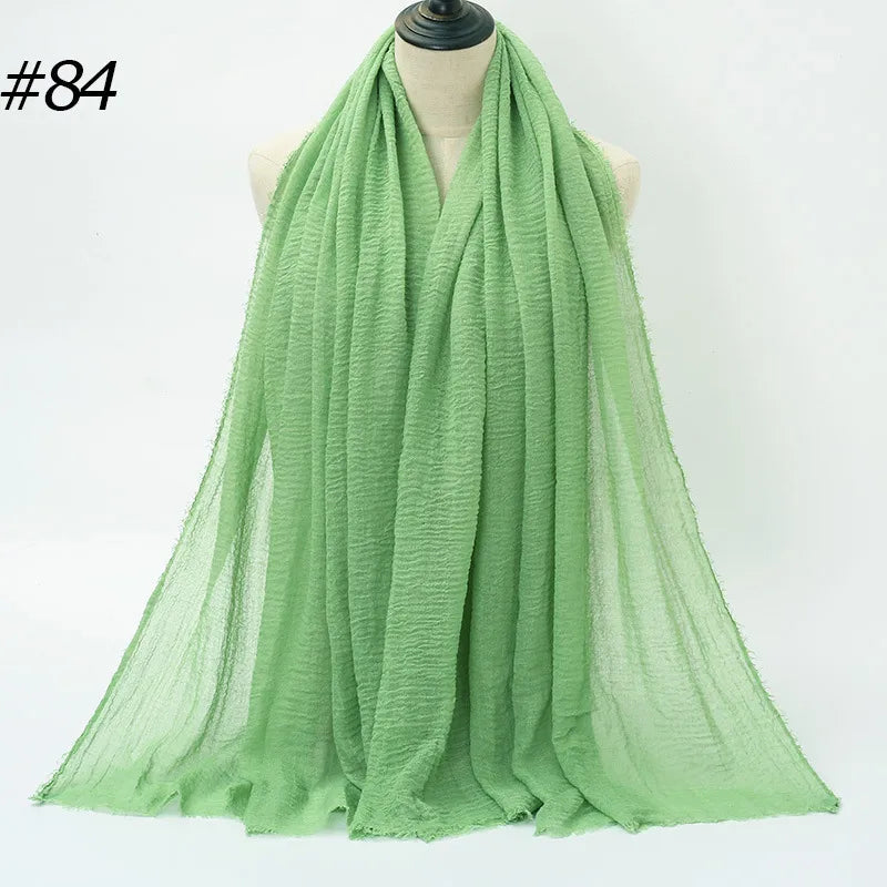 fashion solid color cotton pashmina scarves