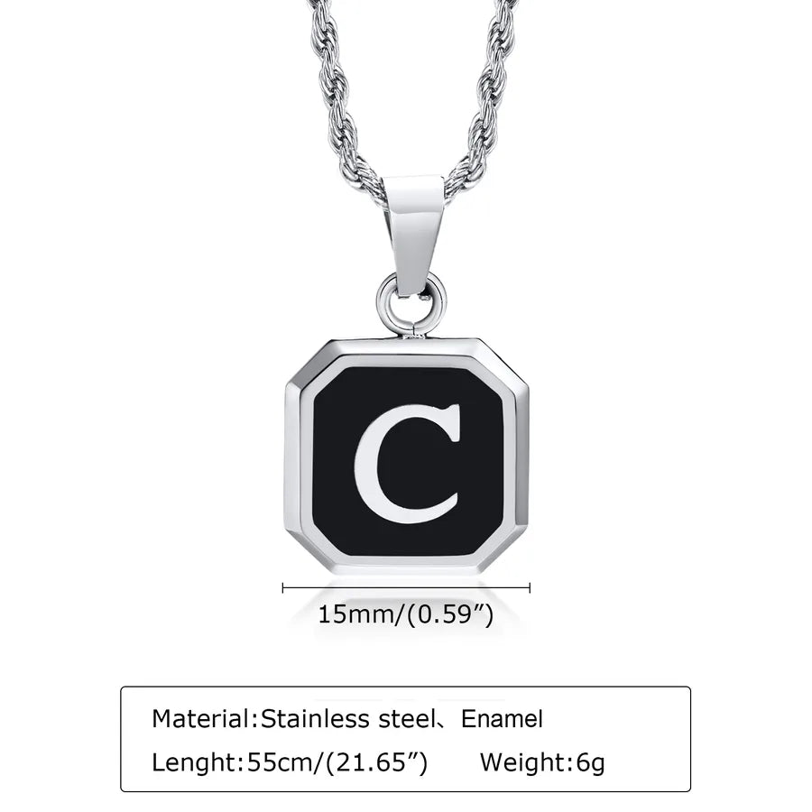 304 Stainless Steel Hip-Hop Enamel letter