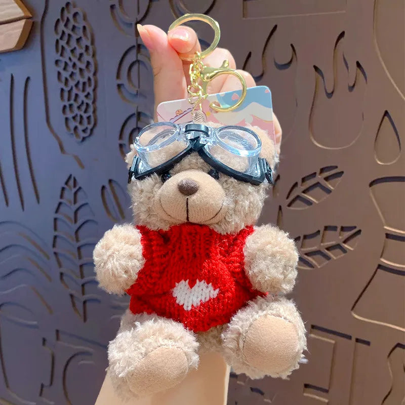 1 Piece Cute Bear Plush Unisex Bag Pendant Keychain
