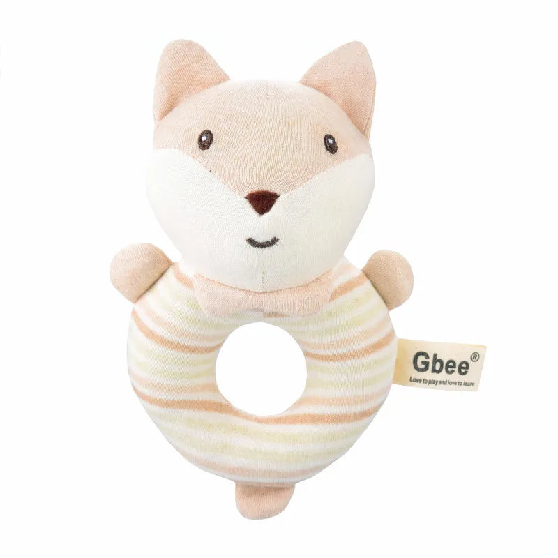 Gbee baby rattle plush toy early education animal round rattle doll baby soothing toy