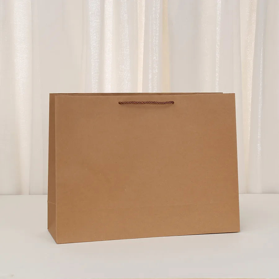 Simple Style Solid Color Kraft Paper Daily Birthday Gift Bags Party Supplies Gift Wrapping Supplies 1 Piece