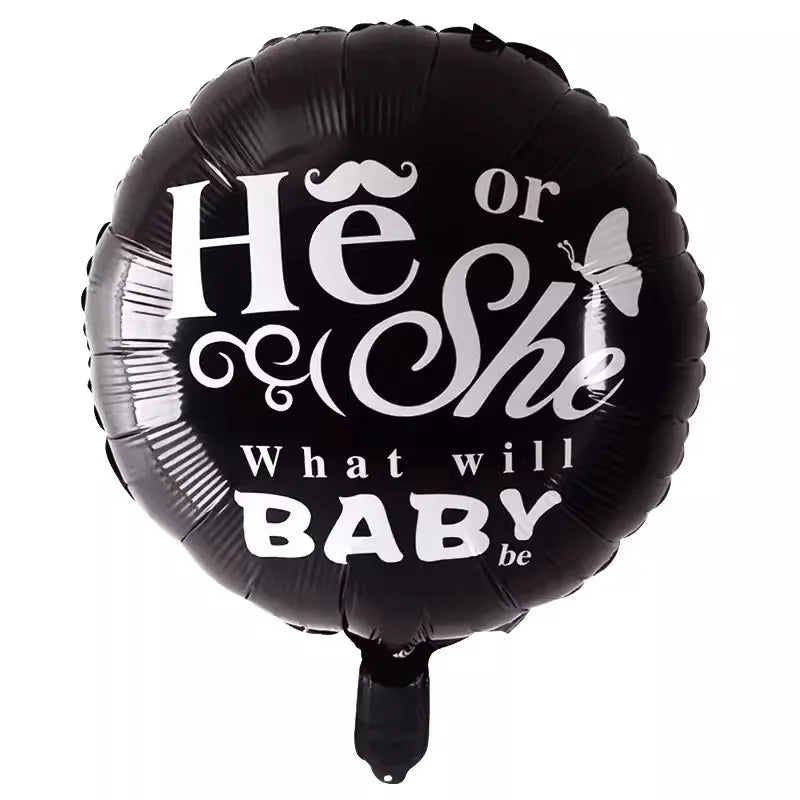 Gender Reveals Party Aluminum Film Ball Gender Male Treasure Female Treasure Bottle Birthday Party Venue Layout Aluminum Film Balloon