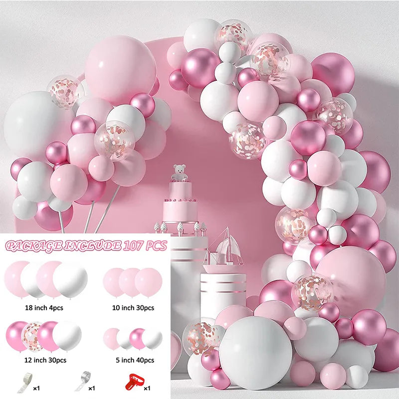 10 Series Birthday Party Decoration Balloon Suit Balloon Chain Arch Wedding Wedding Room Scene Arrangement