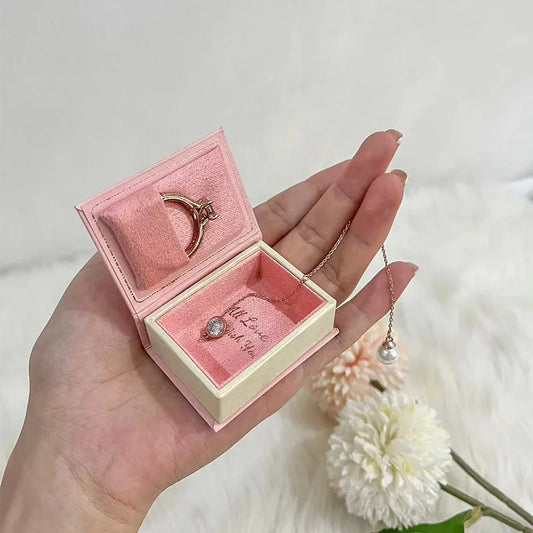 1 Piece Paper Flannel Retro Holiday Daily Selfie Book Jewelry Boxes