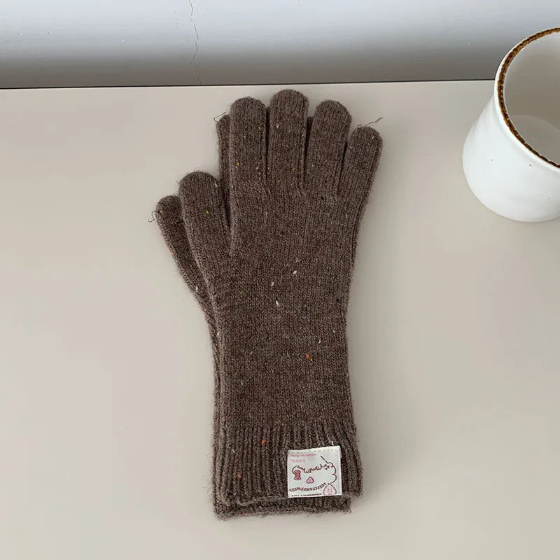 Women's Sweet Classic Style Solid Color Gloves