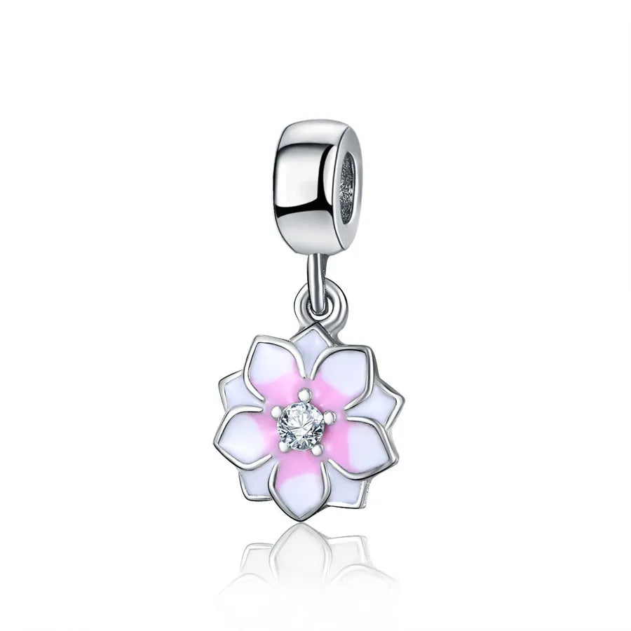 1 Piece Diameter 10mm Alloy Coconut Tree Heart Shape Bow Knot Pendant