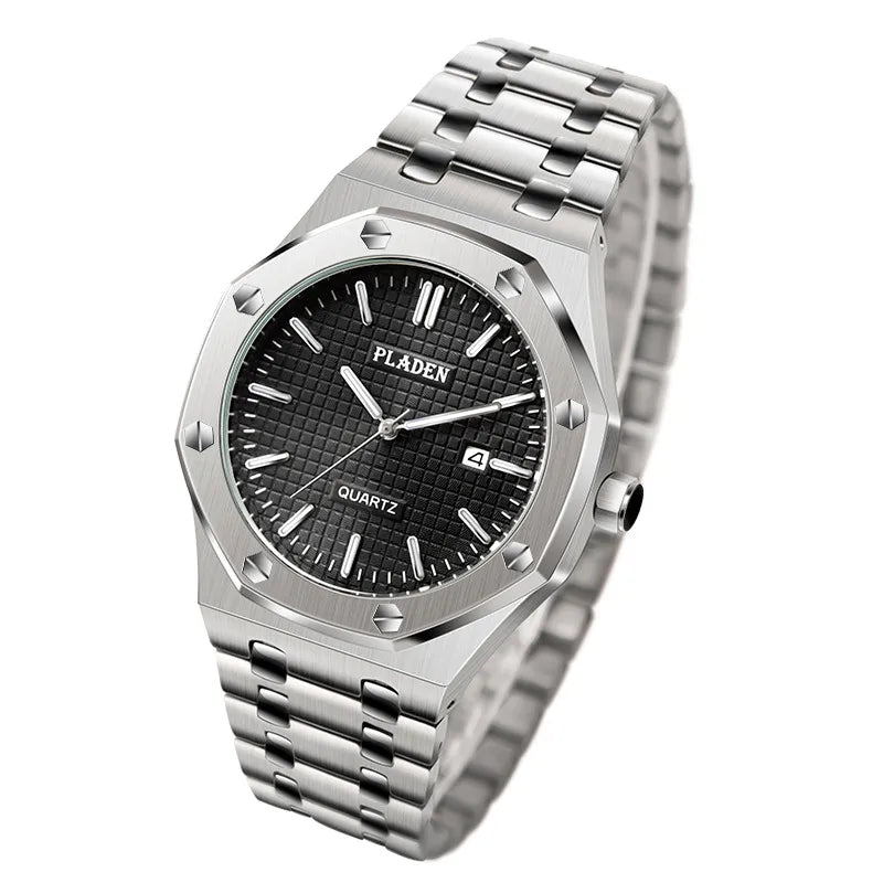 Business Geometric Butterfly Double Snap Quartz Men's Watches