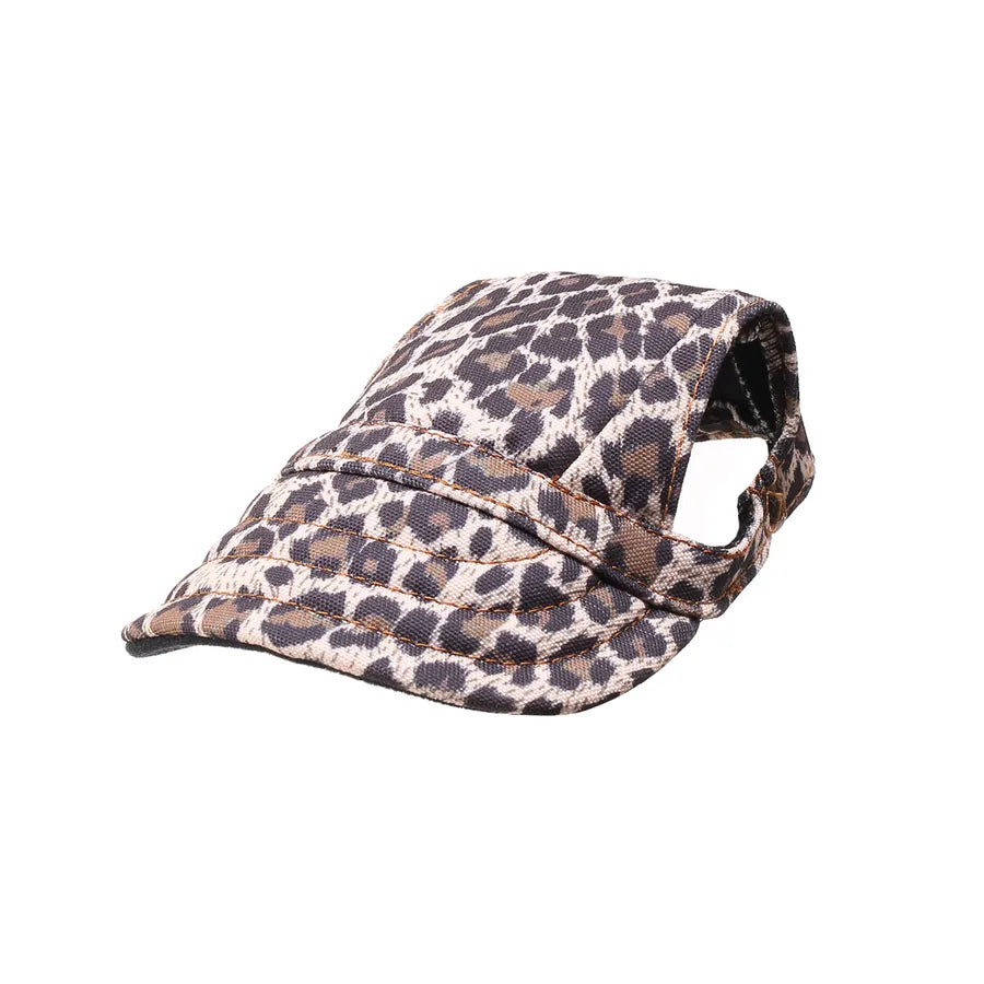 simple style canvas oxford cloth stripe pet hat