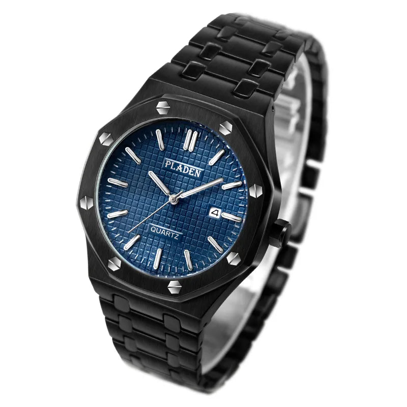 Business Geometric Butterfly Double Snap Quartz Men's Watches