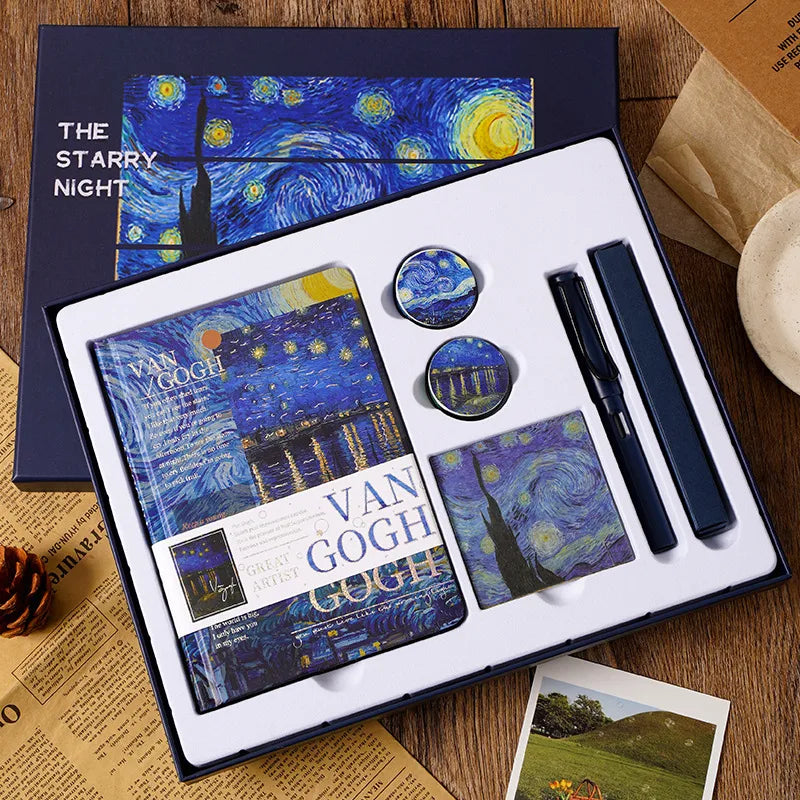 1 set cartoon class learning paper retro artistic stationary sets