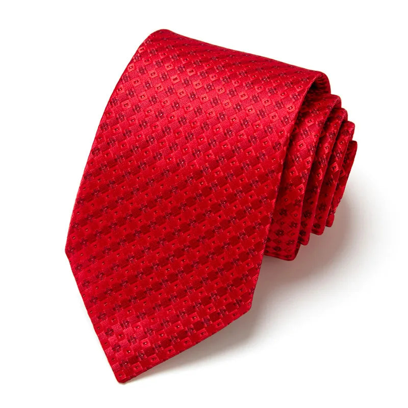 casual geometric waves polyester polyester yarn men's tie
