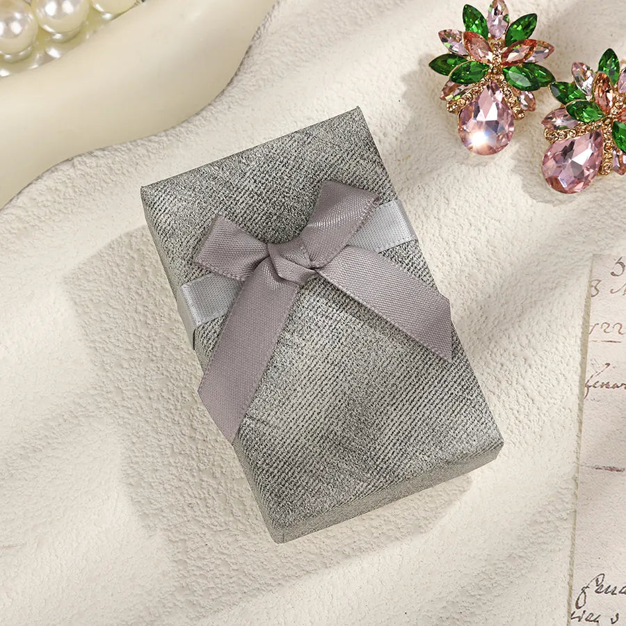 1 Piece Paper Retro Daily Solid Color Jewelry Boxes