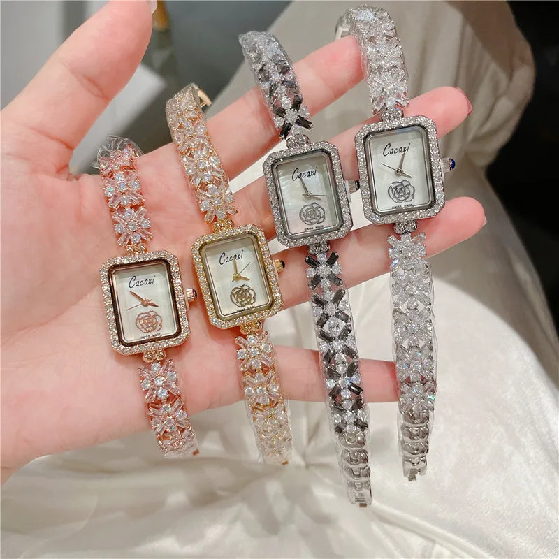 Retro Classic Style Solid Color Jewelry Buckle Quartz Watch
