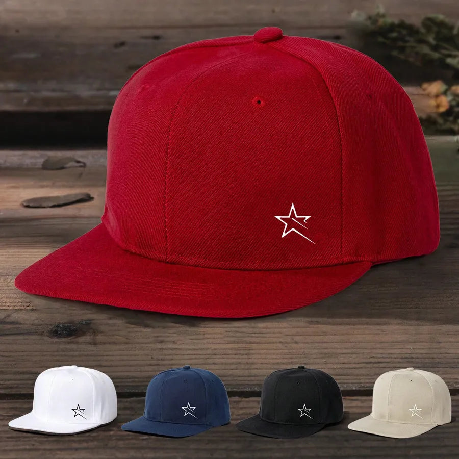 Unisex Vacation Classic Style Solid Color Flat Eaves Baseball Cap