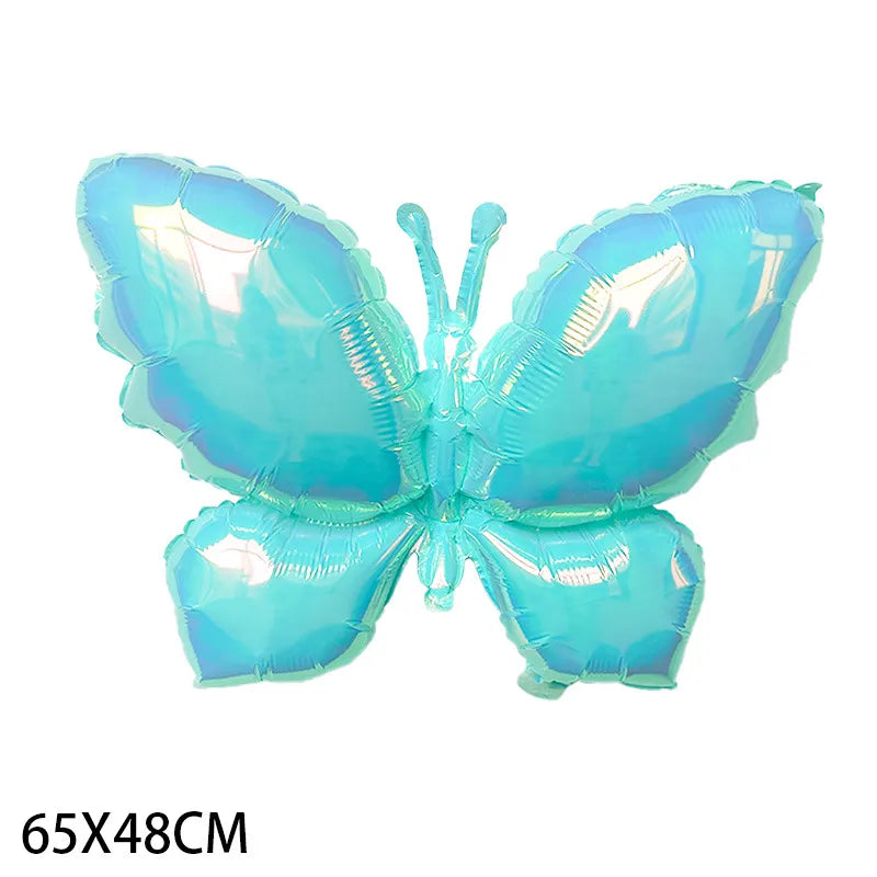 Birthday Casual Sweet Star Heart Shape Butterfly Aluminum Film Party Festival Balloons