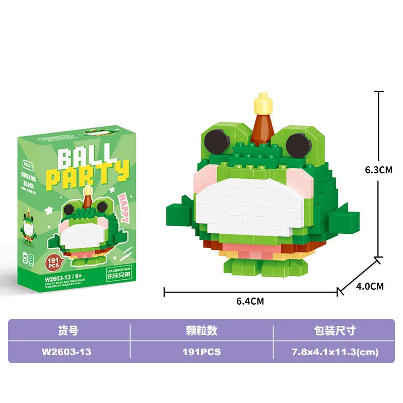 Children Unisex Animal Cartoon Plastic Building Toys