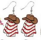 Cartoon Christmas Tree Deer Cow Cat Rainbow Earrings Women's Acrylic Animal Zodiac Letter Number Text Design Jewelry Accessories
