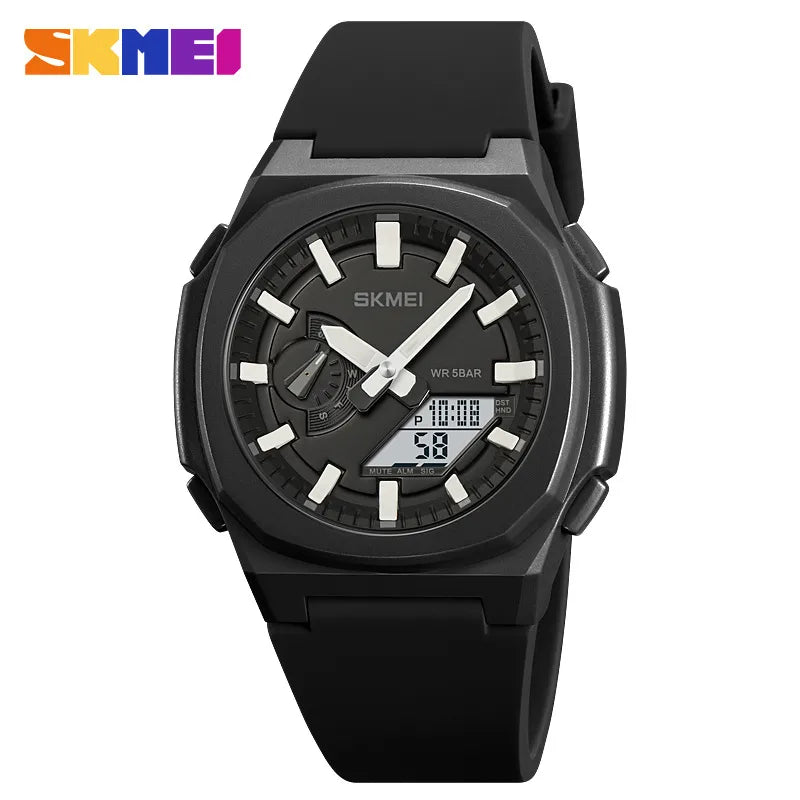 sports solid color buckle electronic men's watches