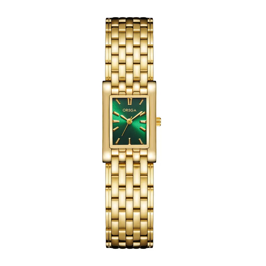 Retro Classic Style Geometric Single Folding Buckle Quartz Watch Women's Watches