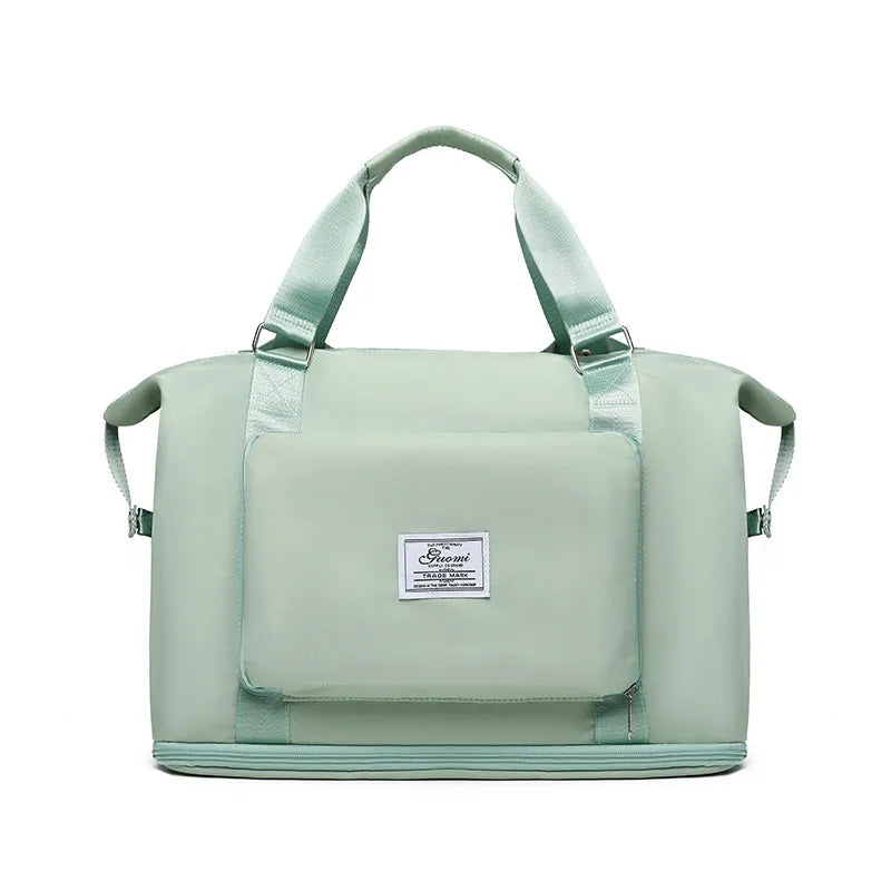 Dual-purpose Backpack Large Capacity Short-distance Travel Bag Expandable Foldable Bag Travel Luggage Bag Women's Fitness Just-in-time Bag