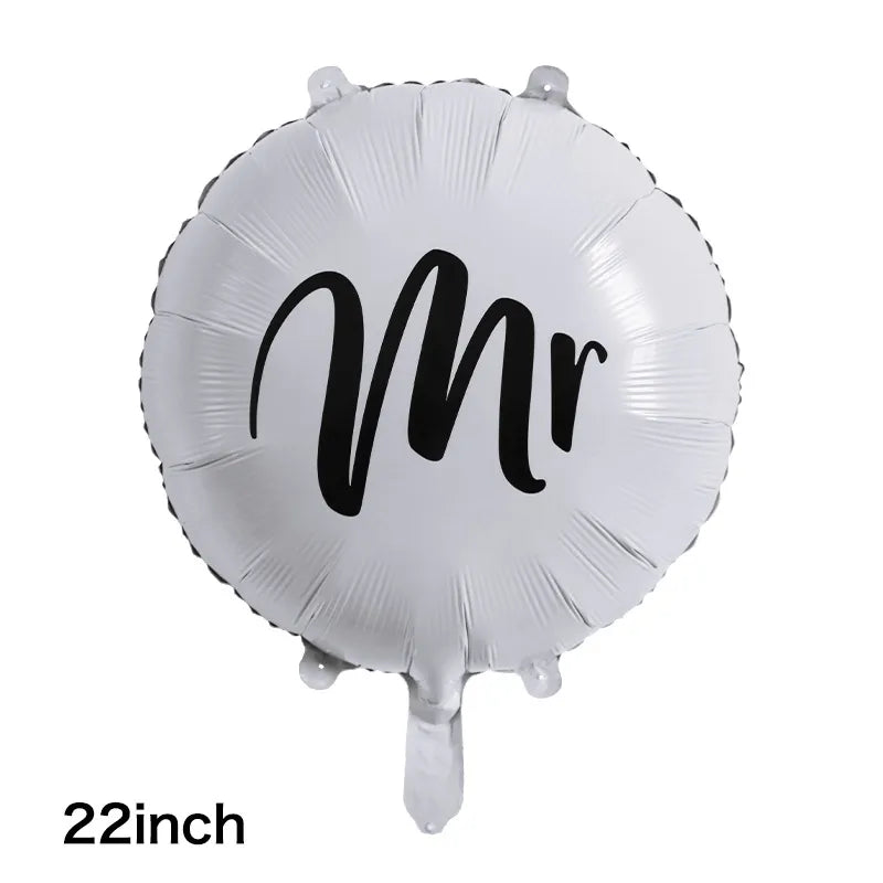 valentine's day letter aluminum film wedding party balloons