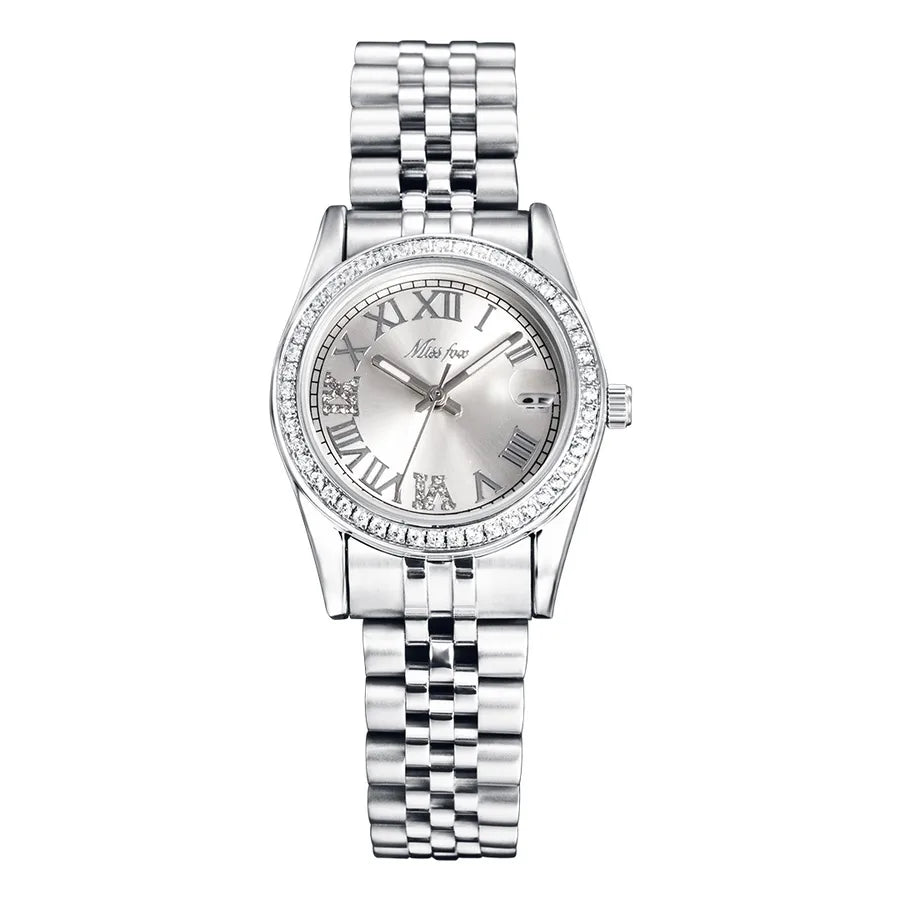 Casual Elegant Solid Color Butterfly Double Snap Quartz Men's Watches