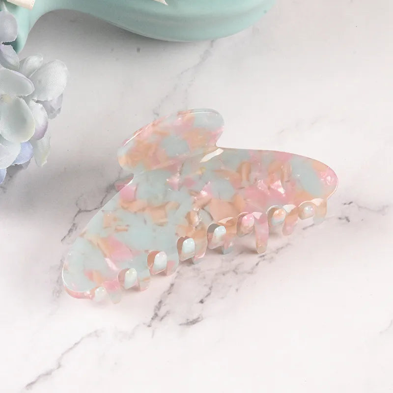 New Style Large Size Acetate Shark Clamp Hair Clip Women Luxury Fashion Hair Accessories Hair Claw For Thick Hair Tail