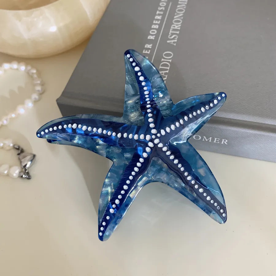 Vacation Simple Style Women's Starfish Acetic acid sheets Hair Claws