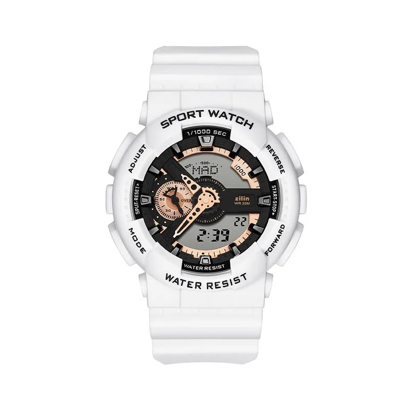 Electronic Watch Sports High School Students Men's Luminous Electronic Watch Trendy Alarm Clock Men's Multifunctional Teenagers