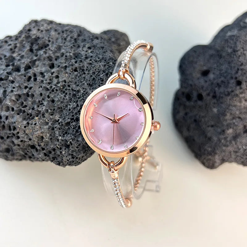 Simple Style Geometric Jewelry Buckle Quartz Women's Watches