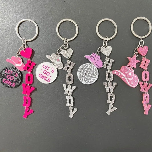 Streetwear Letter Heart Shape Arylic Valentine'S Day Unisex Keychain