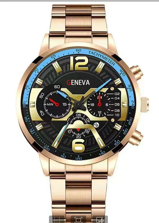 Casual Number Buckle Quartz Men's Watches