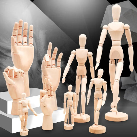 1 piece human hand casual daily wood simple style painting tools