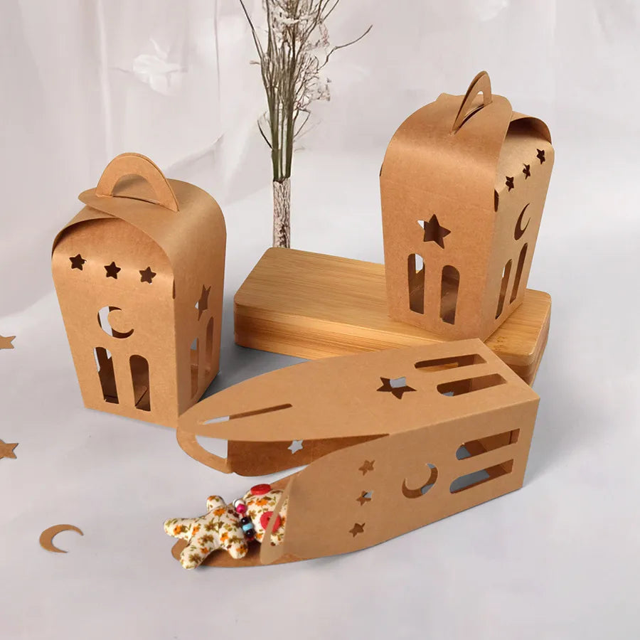 Cute Simple Style Star Moon Paper Casual Gift Bags Party Supplies Gift Wrapping Supplies 10 PCS/Package