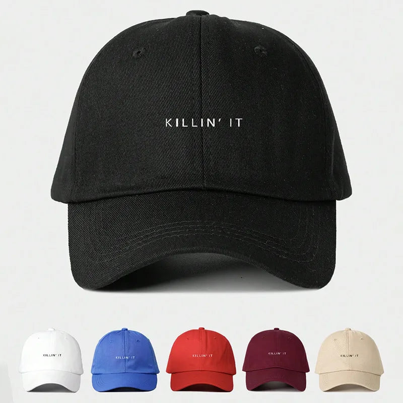 Unisex Elegant Lady Letter Curved Eaves Baseball Cap