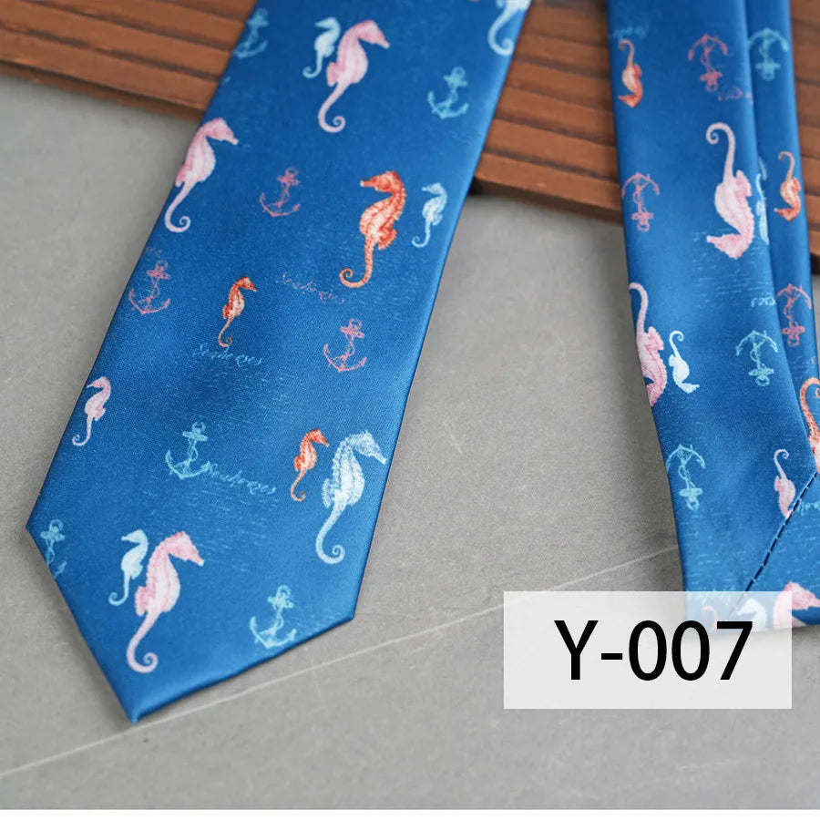 Casual Geometric Plant Arrow Polyester Yarn Men's Tie