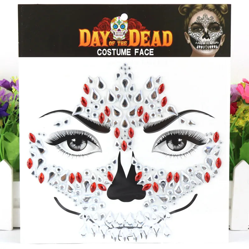 Halloween Solid Color Arylic Tattoos & Body Art 1 Piece