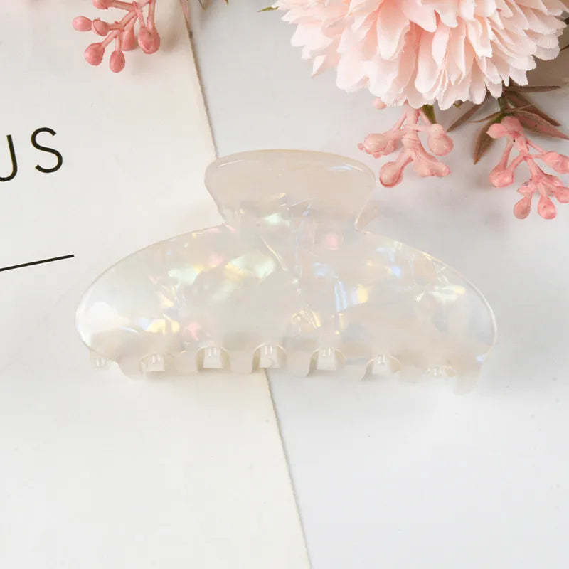 New Style Large Size Acetate Shark Clamp Hair Clip Women Luxury Fashion Hair Accessories Hair Claw For Thick Hair Tail