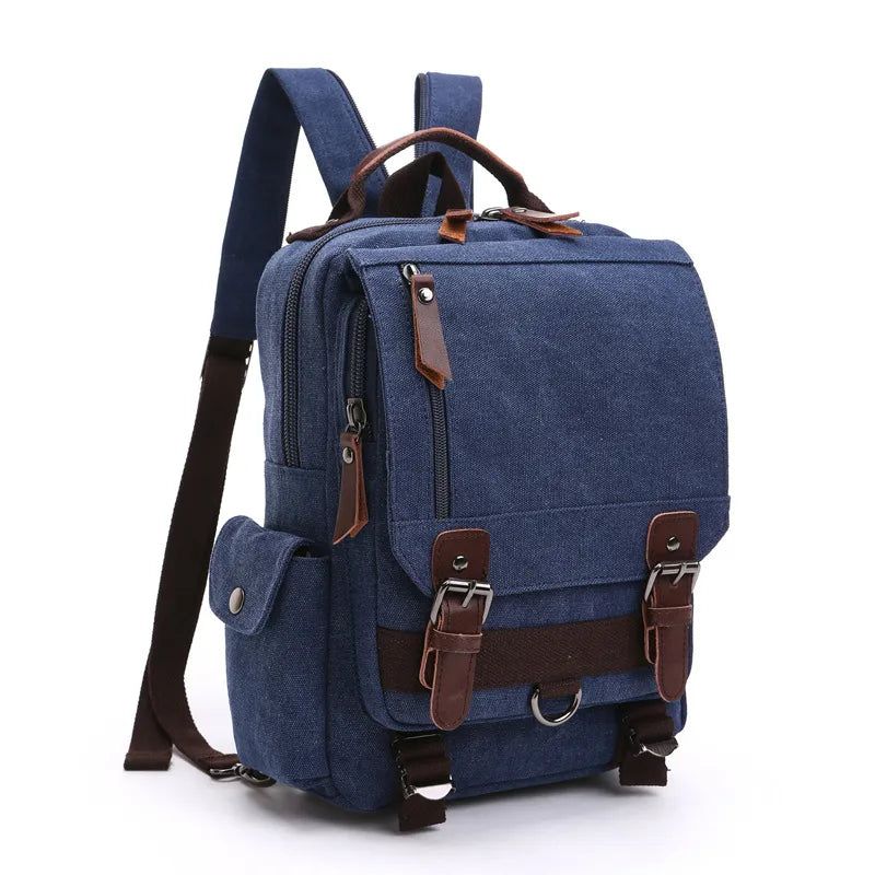 solid color casual travel hiking backpack