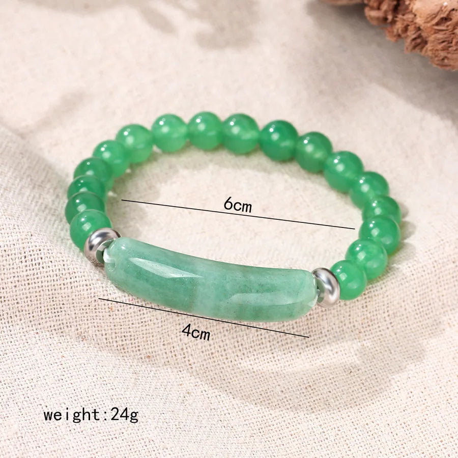 hip-hop cross natural stone beaded men's bracelets