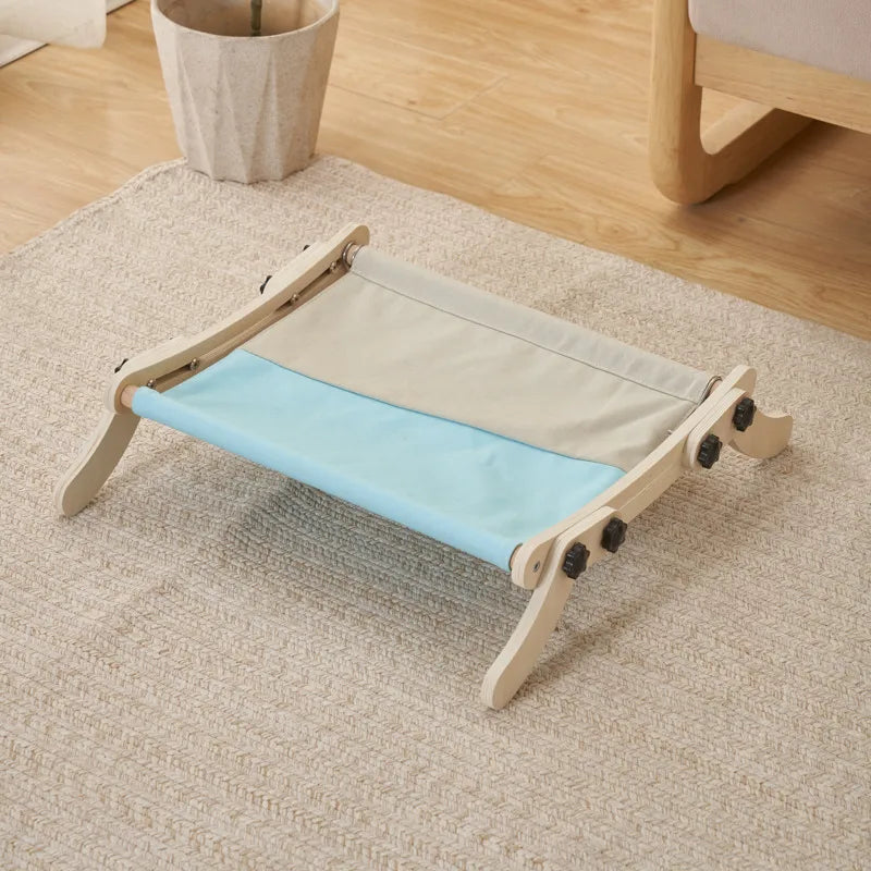 Simple Style Classic Style Wood Color Block Checkered Pet Bed