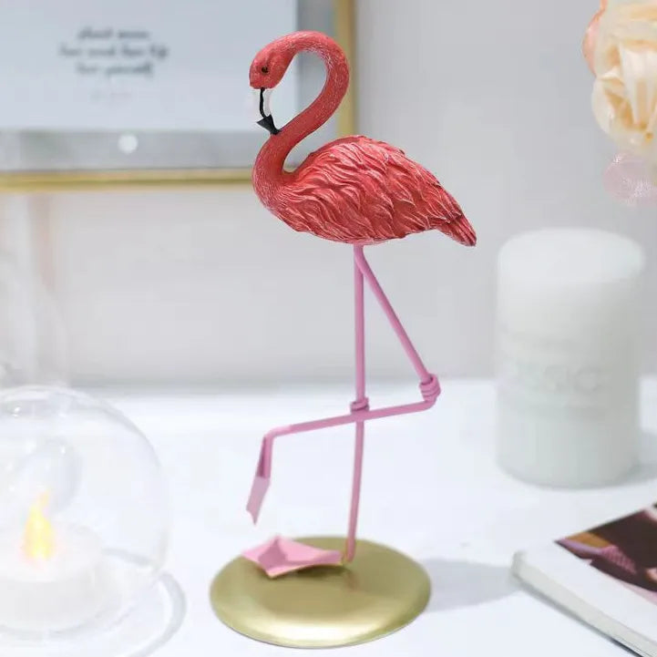Creative  Flamingo Ornaments Home Living Room Bedroom Girl Room Decoration Props Resin Crafts