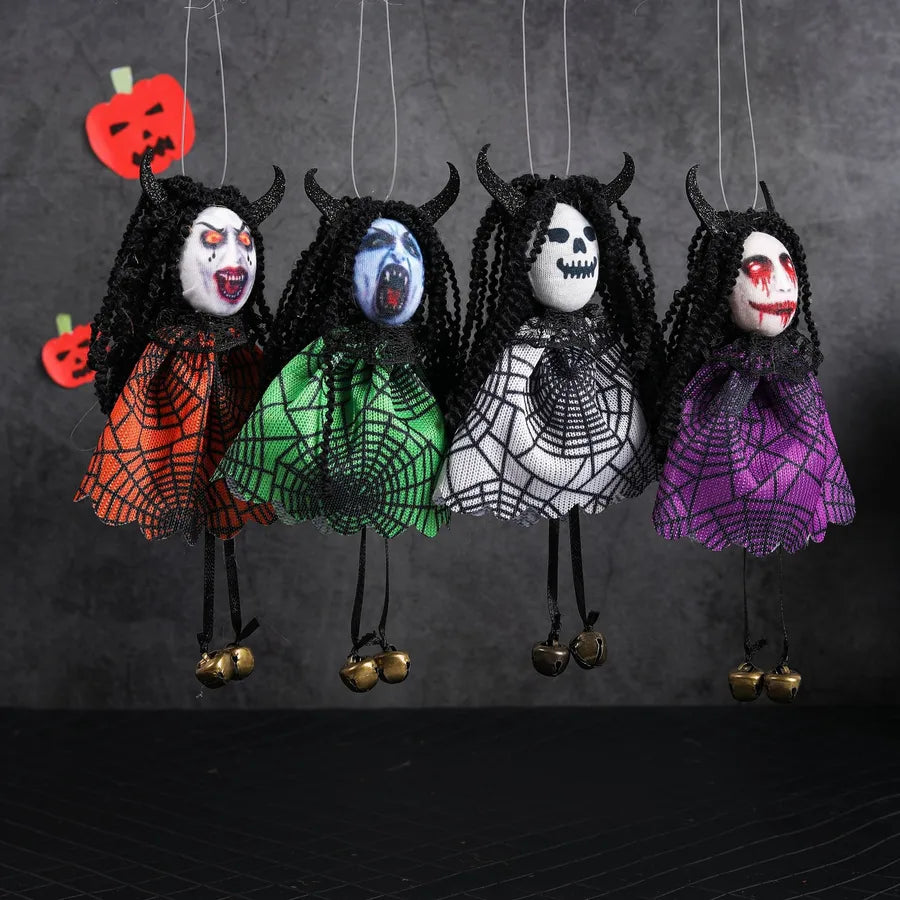 halloween funny color block cloth masquerade carnival decorative props