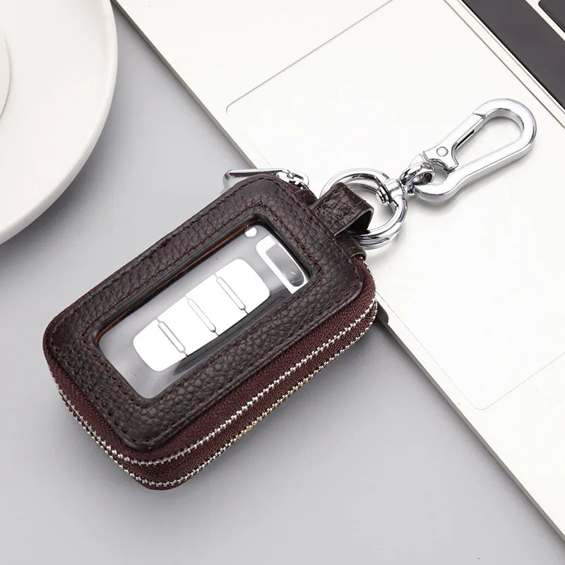 unisex classic style solid color leather