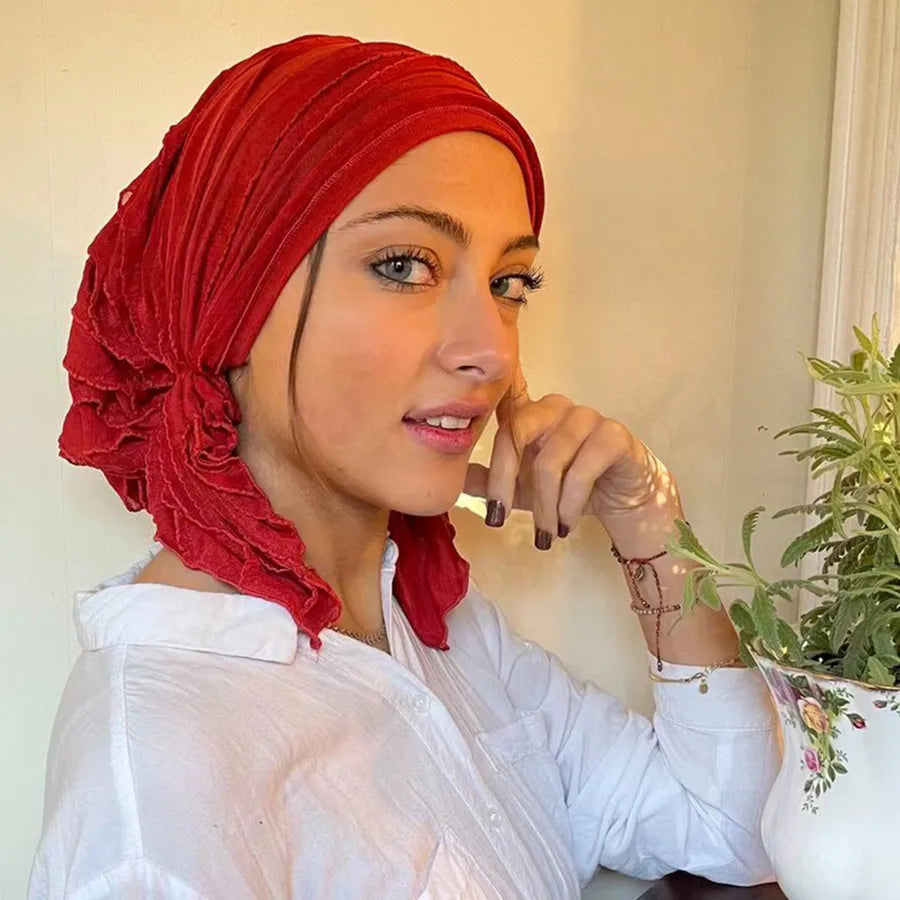 Women's Casual Classic Style Solid Color Polyester Hijab
