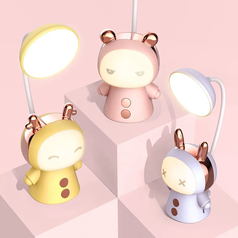 cute cartoon character plastic indoor night lights