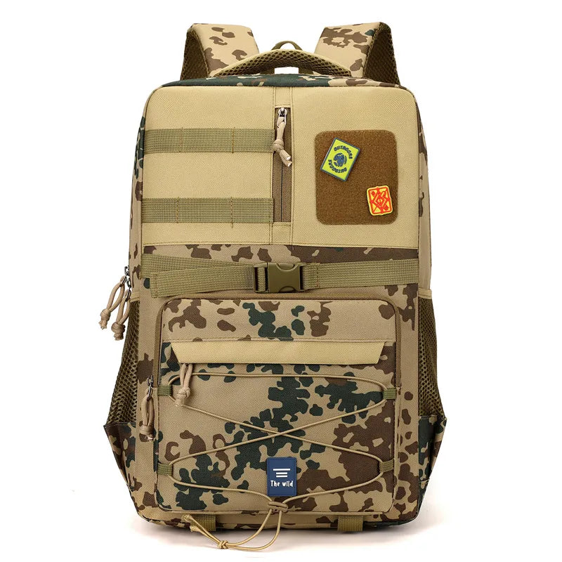 Unisex Basic Solid Color Camouflage Oxford Cloth Travel Bags