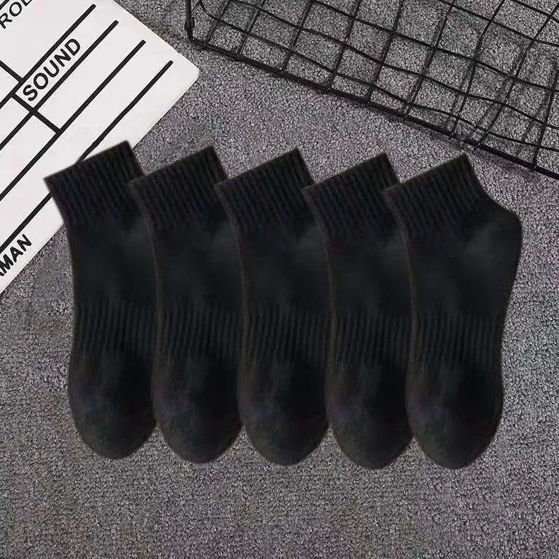 Socks Men's Socks  Trendy Spring and Autumn Mid-length Socks Summer Thin White Sports Socks Japanese Black Seasons Socks