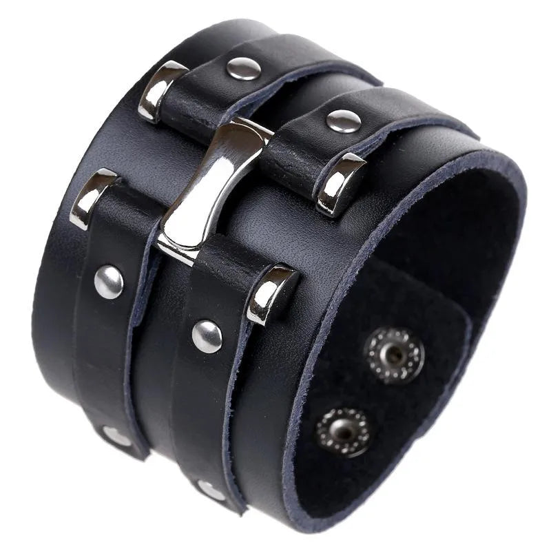 new vintage leather bracelet personalized punk leather bracelet